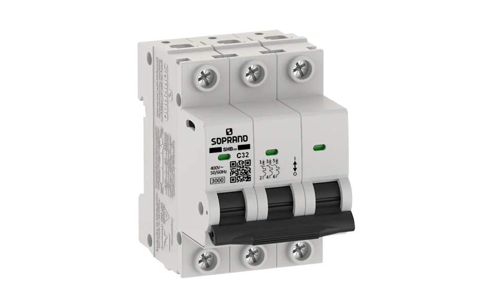 Minidisjuntor Residencial 3 Polos SHB - GIII - 032A - Soprano