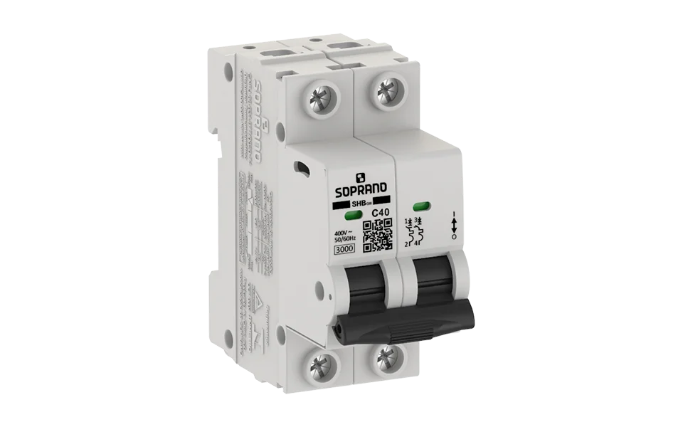 Minidisjuntor Residencial 2 Polos SHB - GIII - 040A - Soprano