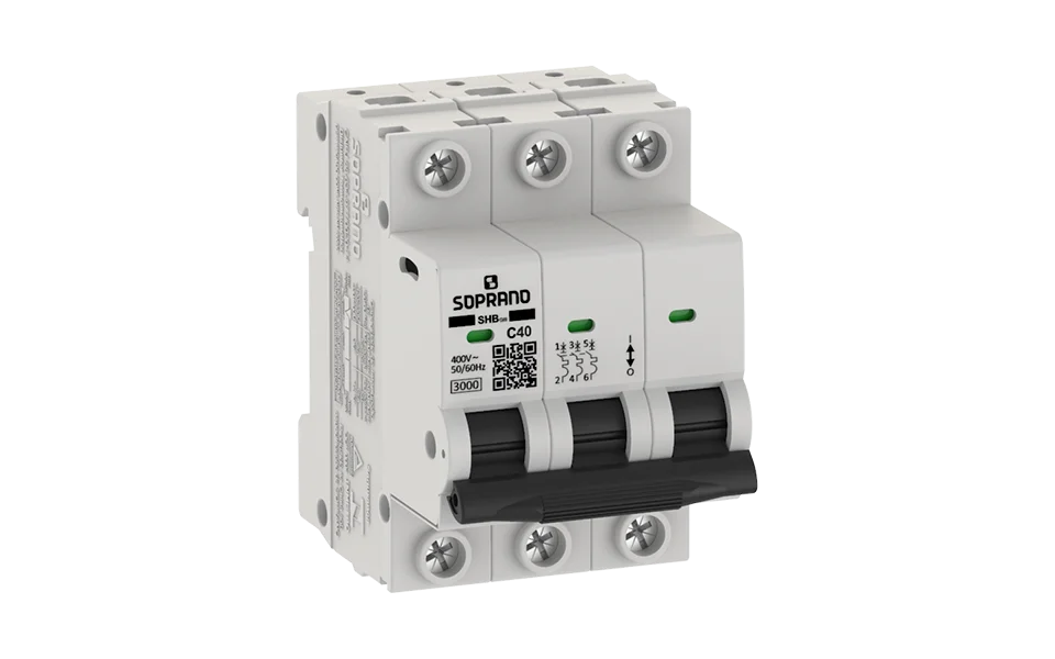 Minidisjuntor Residencial 3 Polos SHB - GIII - 040A - Soprano