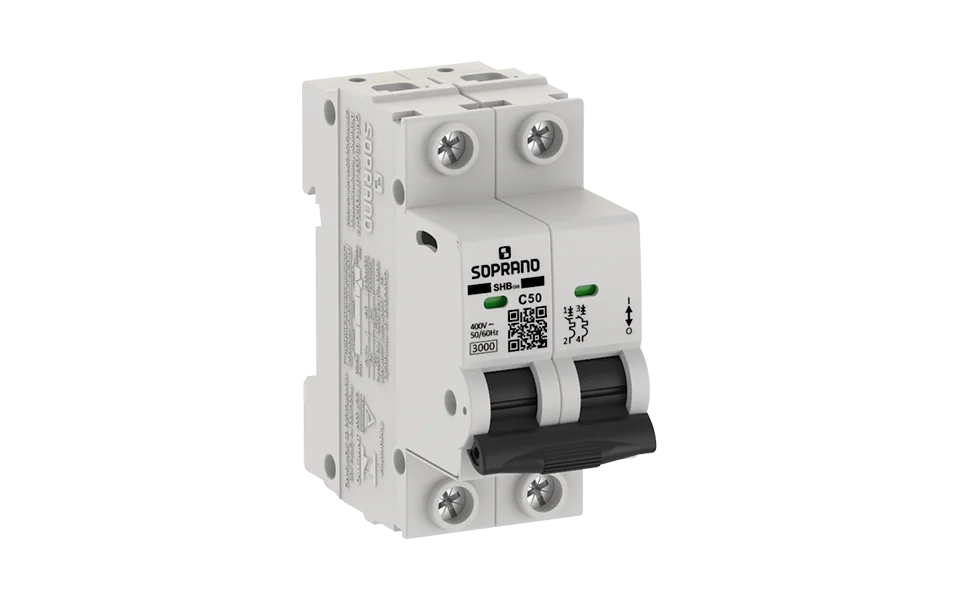 Minidisjuntor Residencial 2 Polos SHB - GIII - 050A - Soprano
