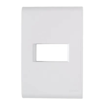Placa 4x2 1P Horizontal Liz Branca