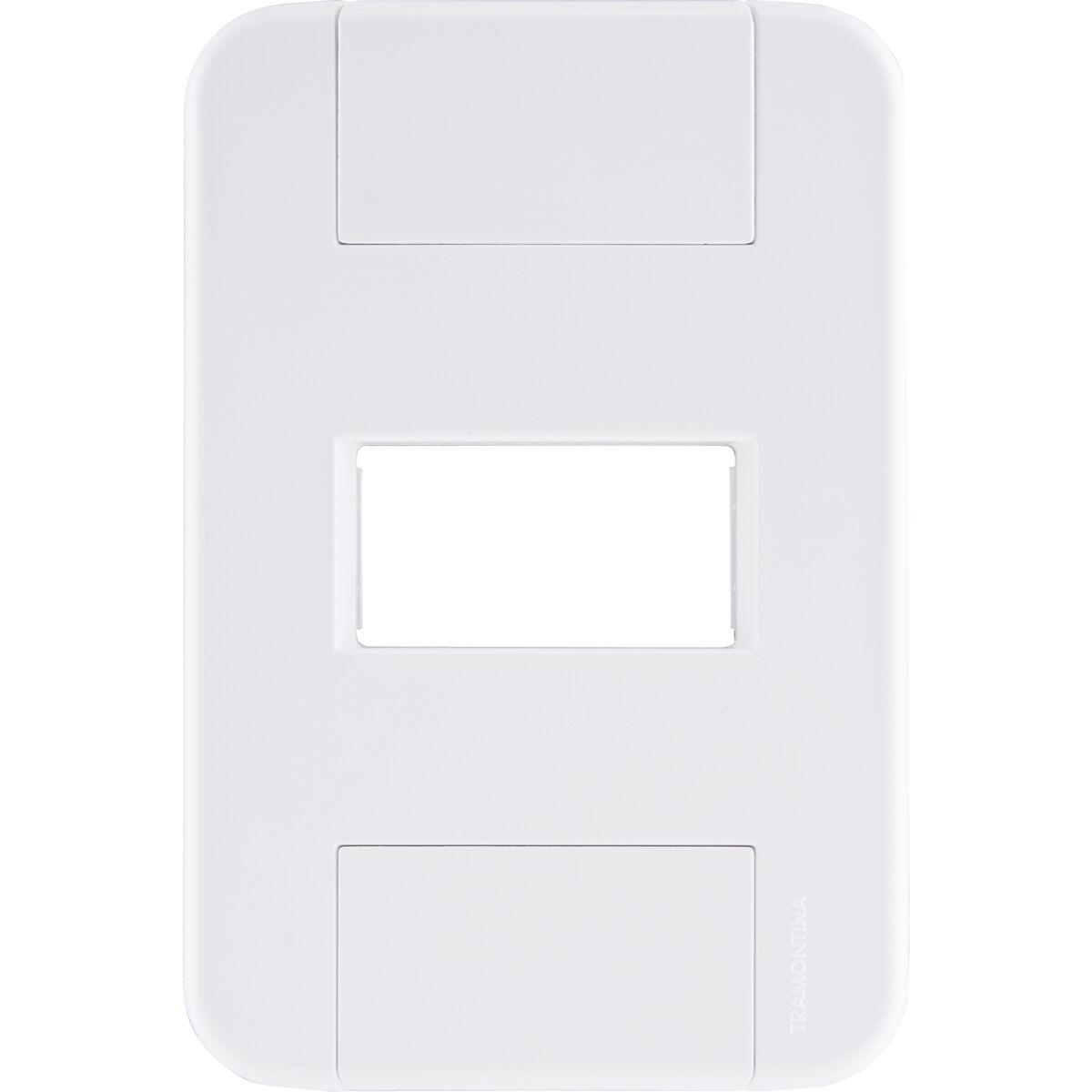 Placa 4x2 1P Horizontal Tablet Branca