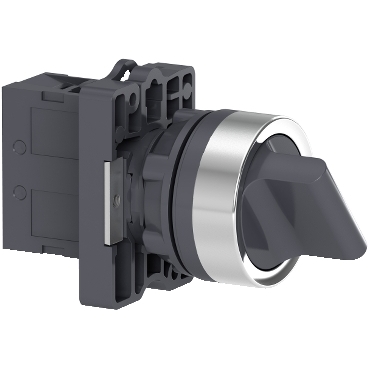 Chave seletora completa, EASY 1 NA, 22 mm, 2 posições, 1 NA XA2ED21