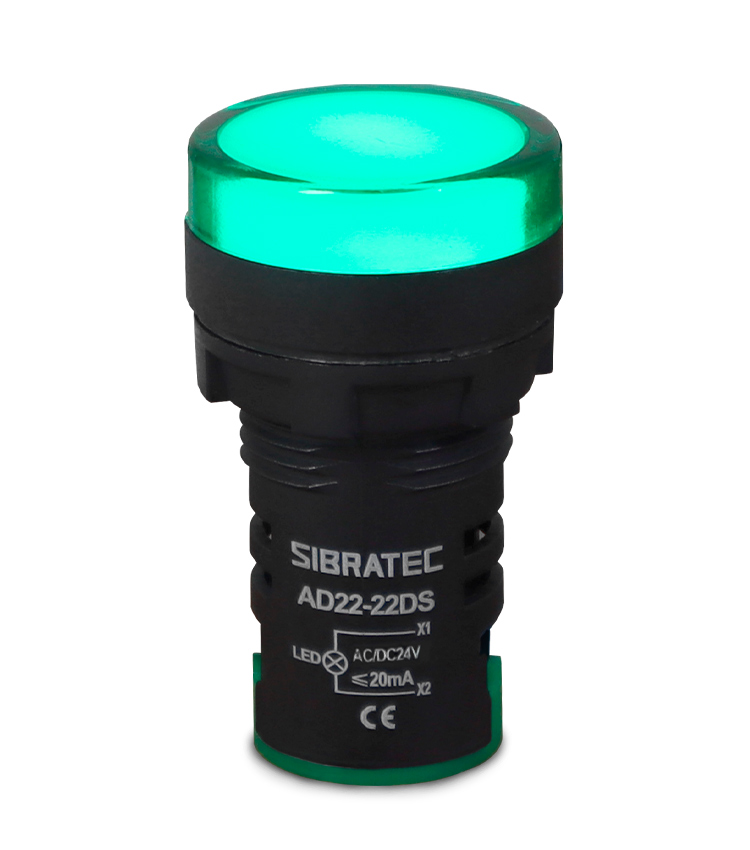 Sinaleiro LED Ø22mm 